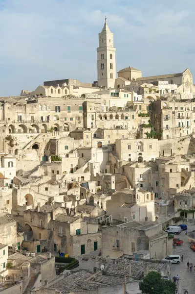          İtalya 'nın Matera şehrinin Panoraması                      