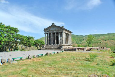 The Garni Temple the only standing Greco-Roman colonnaded building in Armenia. clipart