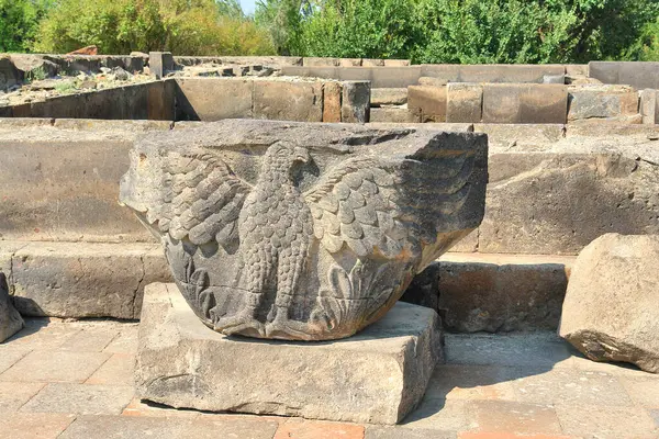 stock image Zvartnots Cathedral  a medieval Armenian cathedral near Vagharshapat (Ejmiatsin), Armenia