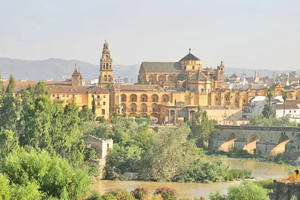 İspanya 'nın eski Cordoba kasabasının panoraması.