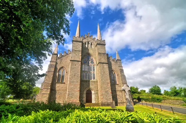 stock image Cathedral Church of the Holy and Undivided Trinity - cathedral located in the town of Downpatrick in Northern Ireland