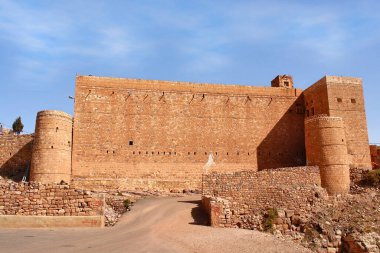   Kawkaban, Yemen, tepedeki antik bir kale kasabası.                             