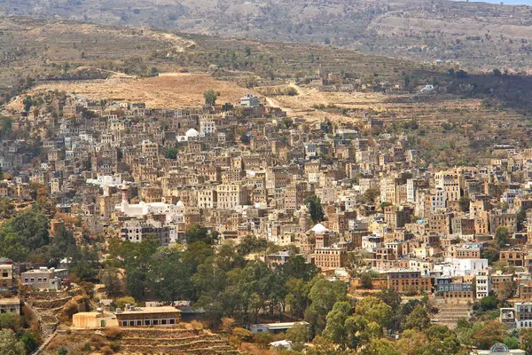 stock image   Jibl  -  town in south-western Yemen.                             