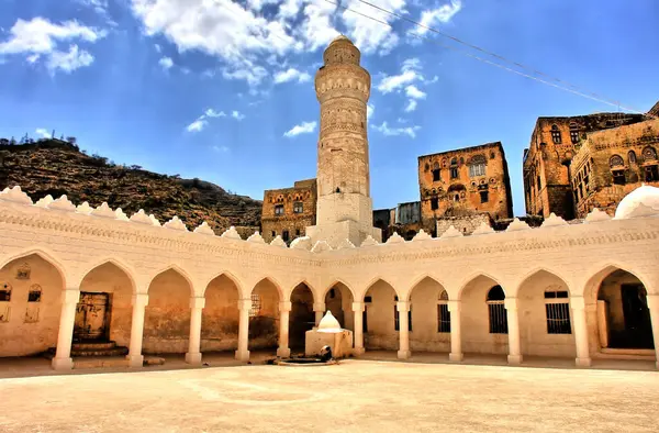 stock image  The Mosque of Queen Arwa bint Ahmad Al-Sulayhi, or the Queen Arwa Mosque, a historical mosque in Jibla, Yemen.                              