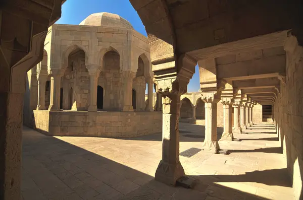 stock image Burial place of Farrukh Yasar  in The Palace of the Shirvanshahs  in the Inner City of Baku, Azerbaijan 