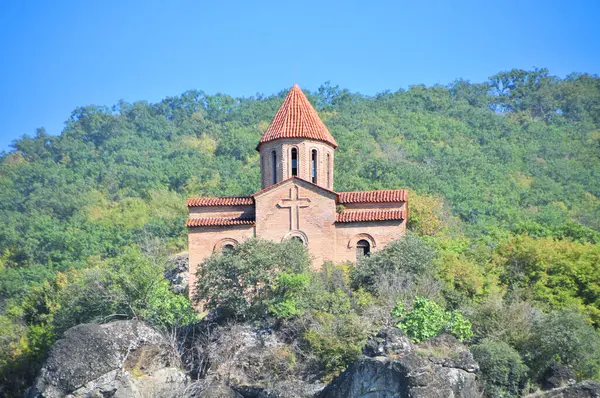 stock image Kurmukhi church - Albanian temple perched on a mountain, Azerbaijan