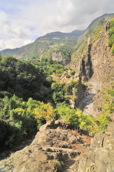 stock image Girdimanchay river in Azerbaijan mountains on the way to lahij village