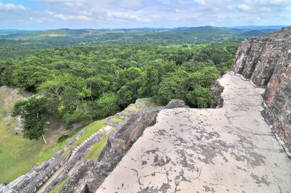 Stock image Xunantunich -  Ancient Maya archaeological site in western Belize with pyramid El Castillo