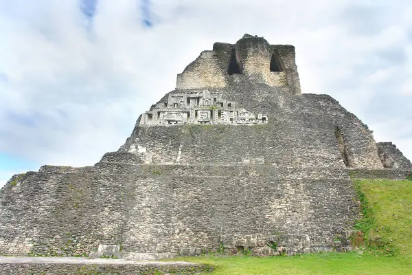 stock image   Xunantunich -  Ancient Maya archaeological site in western Belize with pyramid El Castillo                             