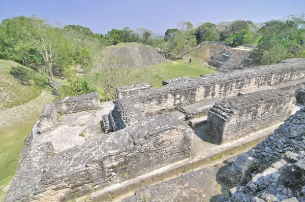 stock image   Xunantunich -  Ancient Maya archaeological site in western Belize with pyramid El Castillo                             