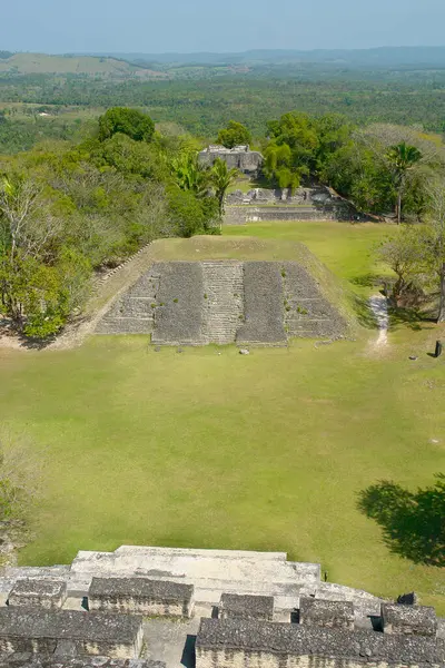 stock image   Xunantunich -  Ancient Maya archaeological site in western Belize with pyramid El Castillo                             