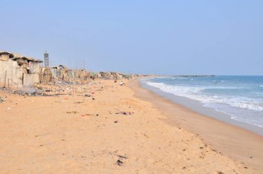 Benin 'de Ouidah yakınlarında bir sahil ve balıkçı köyü.