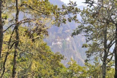 Taktshang Manastırı, Bhutan 'da bir kaya kayalığında kaplan yuvası olarak adlandırıldı.