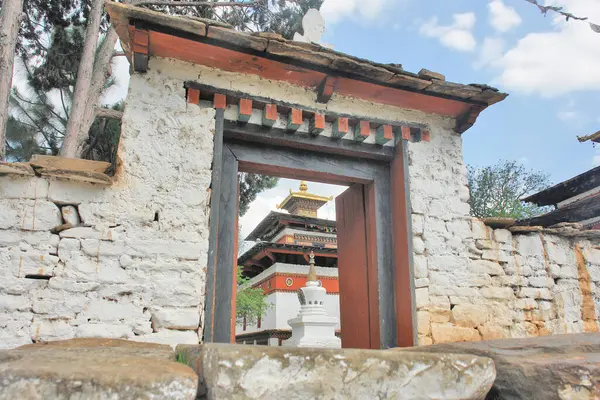 stock image  Kyichu Lhakhang Himalayan Buddhist temple situated in Lango Gewog of Paro Dzongkhag in Bhutan.                               