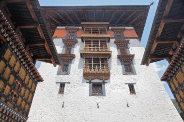 The Punakha Dzong administrative centre of Punakha District in Punakha, Bhutan clipart