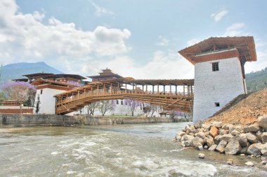 Punakha Dzong yönetim merkezi Punakha, Butan 'da.