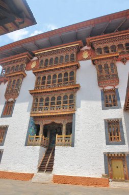 The Punakha Dzong administrative centre of Punakha District in Punakha, Bhutan clipart