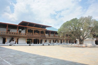 The Punakha Dzong administrative centre of Punakha District in Punakha, Bhutan clipart