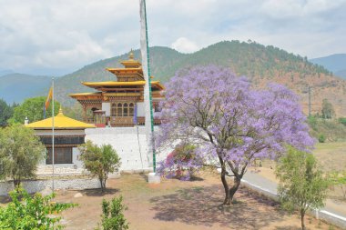 The Punakha Dzong administrative centre of Punakha District in Punakha, Bhutan clipart