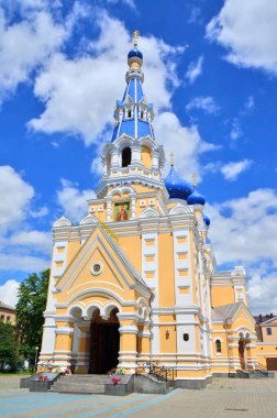 The Bratsk Orthodox Church, otherwise known as the Church of St. Nicholas - an Orthodox temple from the early 20th century located in Brest in Belarus clipart