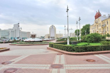 Sovyet sonrası kısmında Belarus Minsk 'in başkenti görülüyor.
