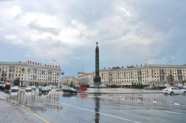 Sovyet sonrası kısmında Belarus Minsk 'in başkenti görülüyor.