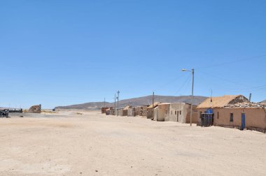 Atacama Çölü 'ndeki Julaca tren istasyonu