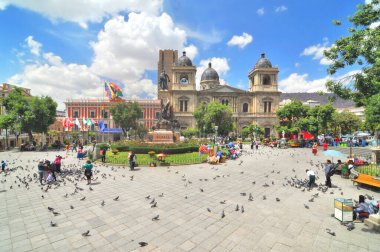 La Paz 'ın Tarihi Merkezi ile Plaza Murillo, Bolivya