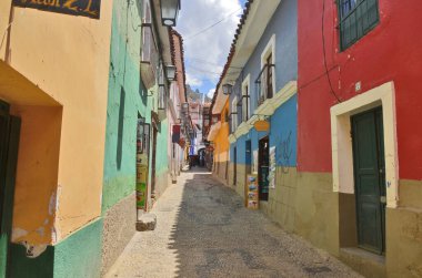 Başkent Bolivya 'nın tarihi sokakları, La Paz