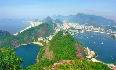 Brezilya 'nın Sugarloaf Dağı' ndan Rio de Janeiro Panoraması