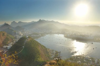 Brezilya 'nın Sugarloaf Dağı' ndan Rio de Janeiro Panoraması