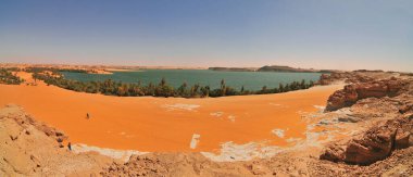 Sahra Çölü 'ndeki Ounianga Serir serisinden Saline Ouniaga Kebir, Çad