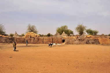 Çad 'ın kuzeyinde Sahra Çölü' nün oradaki köy.