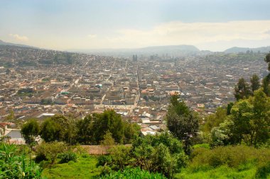            Ekvador 'un başkenti Quito Panoraması                    