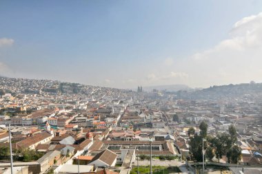            Ekvador 'un başkenti Quito Panoraması                    