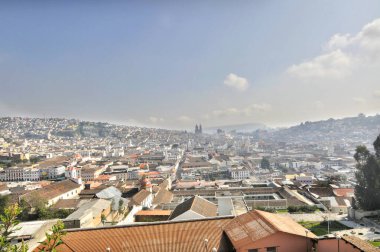            Ekvador 'un başkenti Quito Panoraması                    