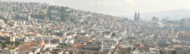            Ekvador 'un başkenti Quito Panoraması                    