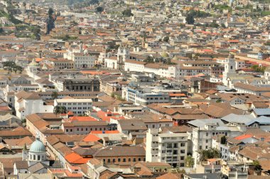            Ekvador 'un başkenti Quito Panoraması                    