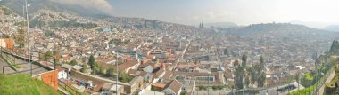            Ekvador 'un başkenti Quito Panoraması                    