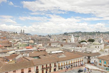            Ekvador 'un başkenti Quito Panoraması                    