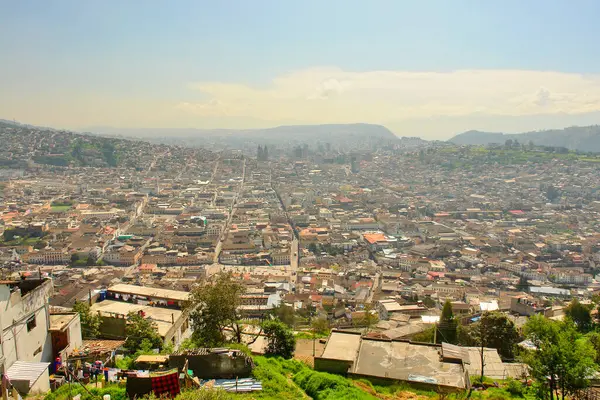            Ekvador 'un başkenti Quito Panoraması                    