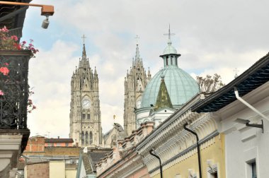           Streets of the old town of Quito, Ecuador                      clipart