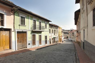           Streets of the old town of Quito, Ecuador                      clipart