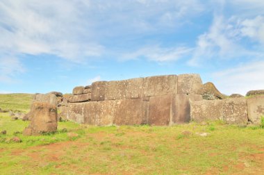 Ahu Vinapu  archaeological site on Rapa Nui (Easter Island) in Eastern Polynesia, Chile clipart