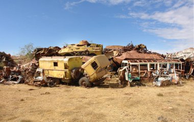 Rusya yapımı Etiyopya zırhı Eritre gerillaları tarafından bağımsızlık savaşı sırasında yok edildi.