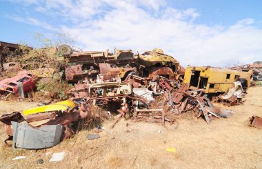 Rusya yapımı Etiyopya zırhı Eritre gerillaları tarafından bağımsızlık savaşı sırasında yok edildi.