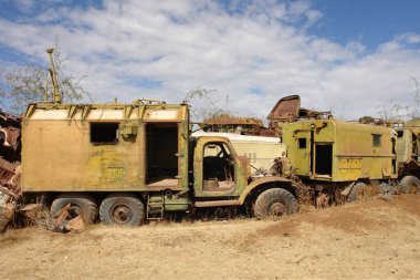 Rusya yapımı Etiyopya zırhı Eritre gerillaları tarafından bağımsızlık savaşı sırasında yok edildi.