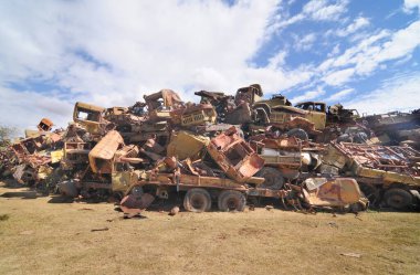 Rusya yapımı Etiyopya zırhı Eritre gerillaları tarafından bağımsızlık savaşı sırasında yok edildi.