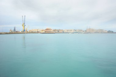 Eritre, Massawa 'daki eski İtalyan kolonisinin koloni binaları.