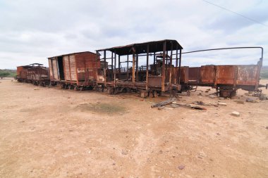 Ertrea Tren İstasyonu İtalyan sömürge zamanından terk edilmiş trenler.